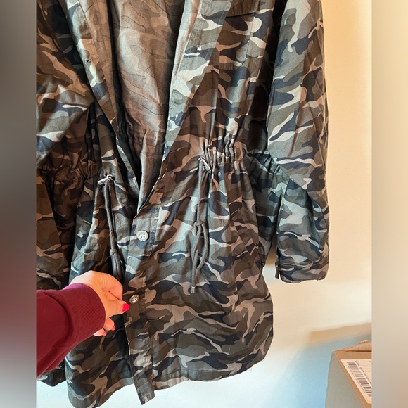 Torrid Camo Twill Anorak Button Down Utility Jacket Size 4 - Picture 8 of 10